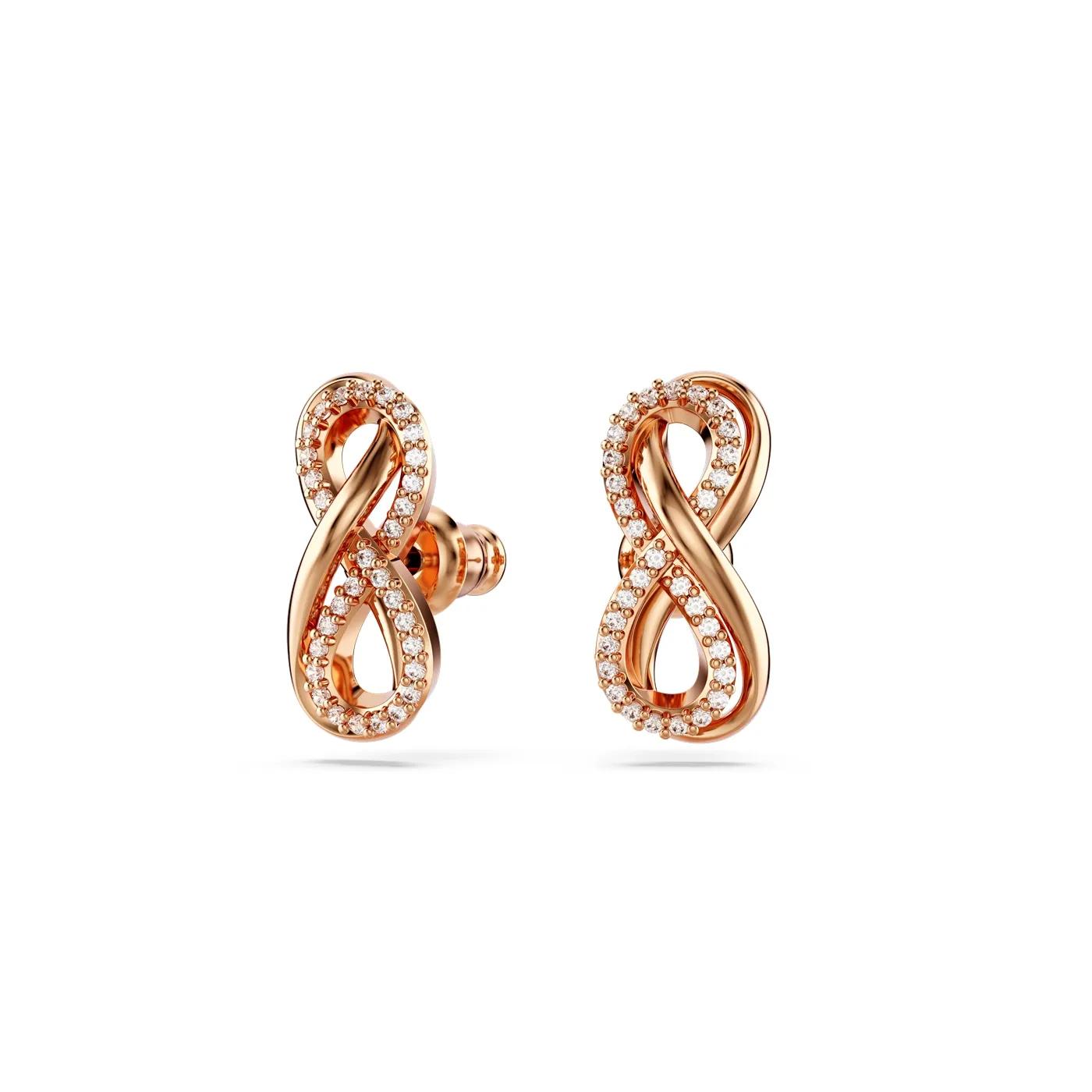 Swarovski Ohrringe - Swarovski Hyperbola RoséGoldfarbene Ohrstecker 568 - Gr. unisize - in Quarz - für Damen