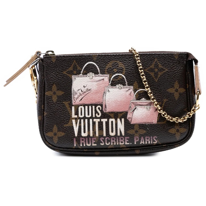 Louis Vuitton Tote Monogram Affiche Mini Pochette Accessoires braun