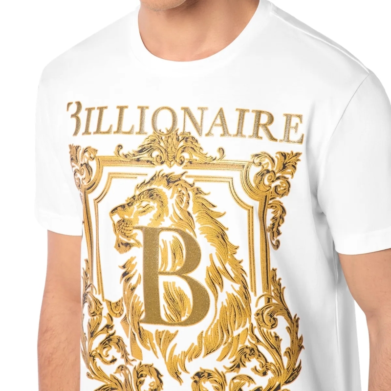BILLIONAIRE T-Shirt T-Shirt Rundhalsausschnitt Ss Lion weiss(Image 4)