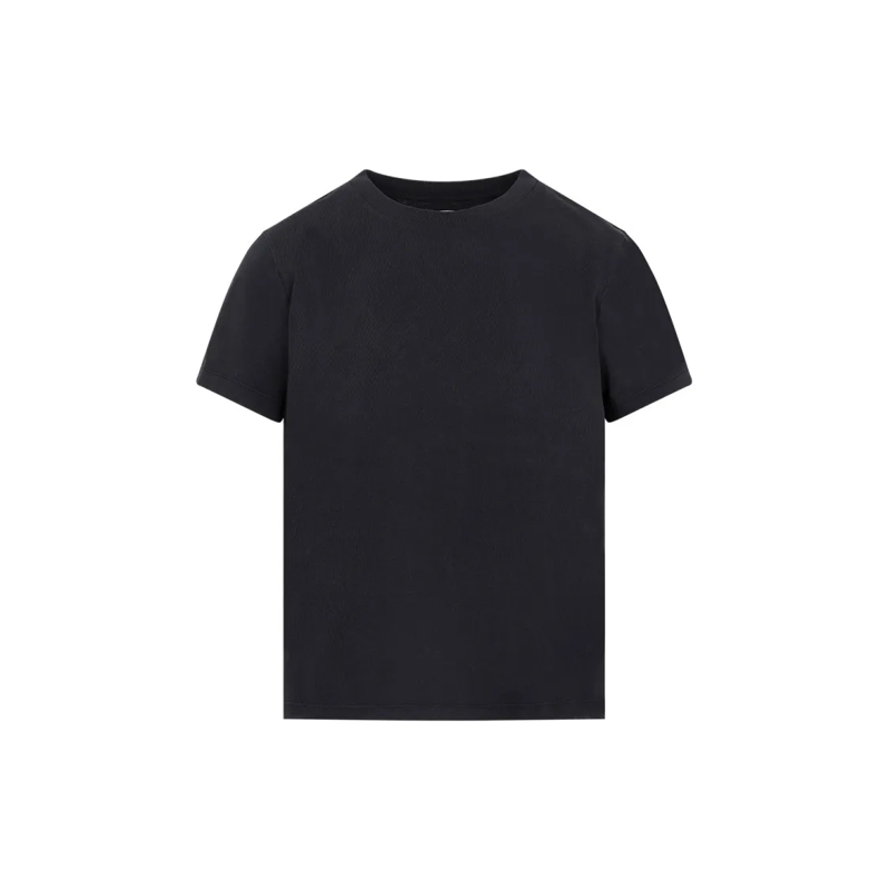 Khaite T-Shirt Emmylou T-Shirt In Luxurious Black Cotton Black