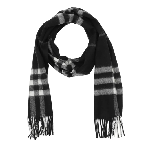 Burberry Giant Check Cashmere Scarf Black Kashmirsjal