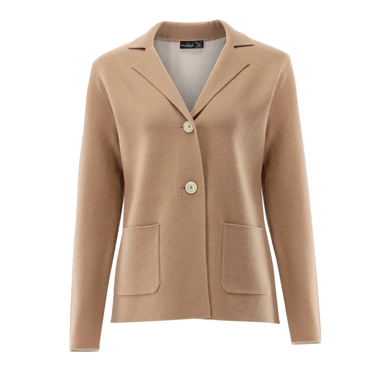 VAN LAACK Strickjacke Jacke Uni braun
