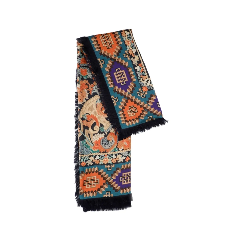 Pierre-Louis Mascia Écharpe légère Multicolour Pattern Scarf With Hues Multicolor