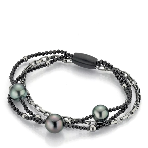 Gellner Urban Bracelet Spinell Tahiti Pearls Silver/Black Braccialetti