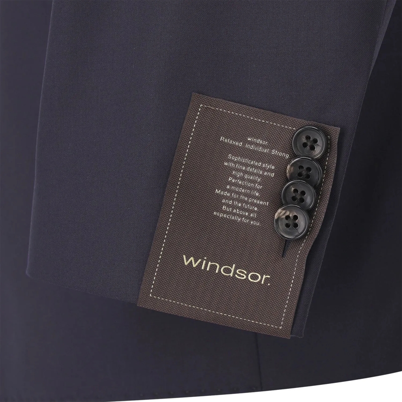 windsor. Anzugjacke Sakko aus Wolle schwarz(Image 12)