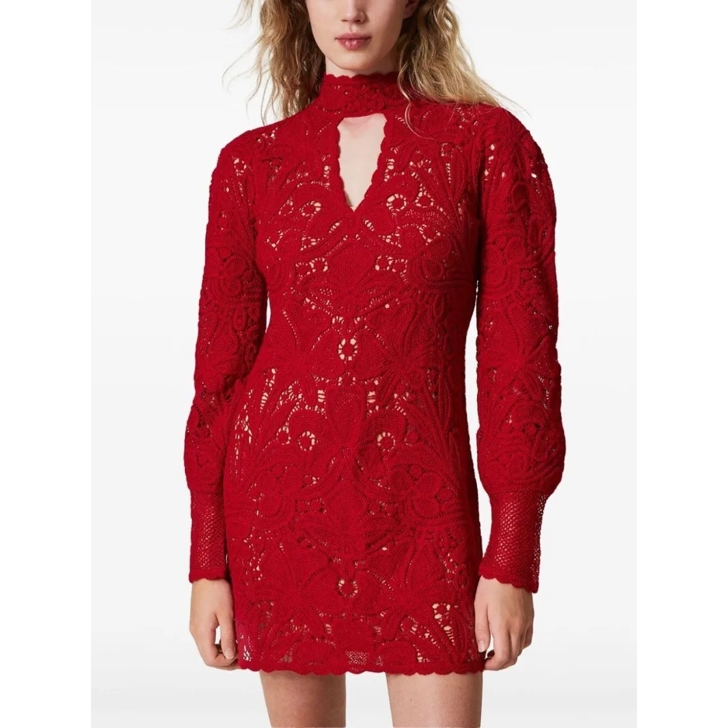 オールインワン・サロペット Twin-Set Mini Dress With Intricate Lace 61afoUvUTnL._AC_SY741_.jpg