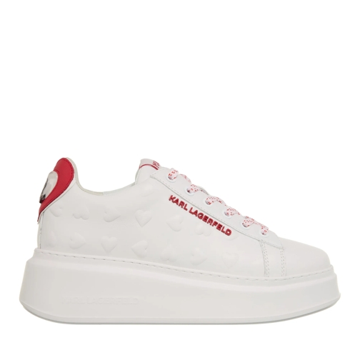 Karl Lagerfeld Low-Top Sneaker Anakapri Valentine Special White Lthr W/Red