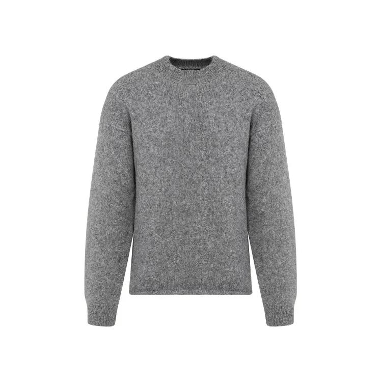 Jacquemus - Le Pull Grey Alpaca Pullover - Größe M - grau