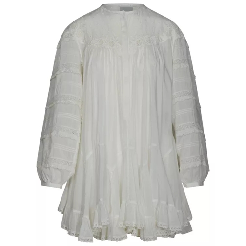 Isabel Marant Gyliane' Dress In White Silk Blend White 