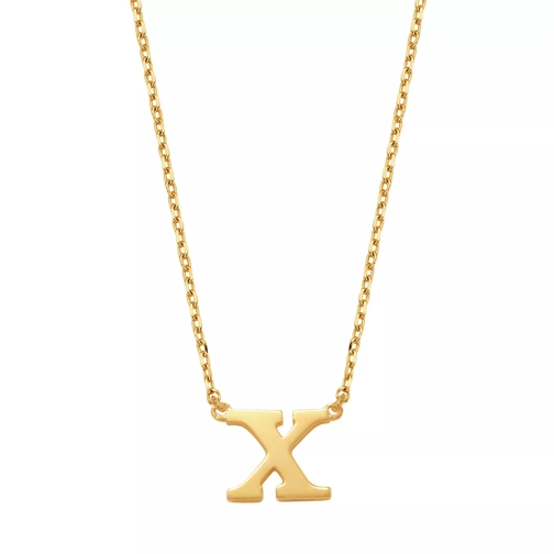 Isabel Bernard Medium Halsketting Le Marais Chloé 14 Karat Initial Necklace Letter X Gold