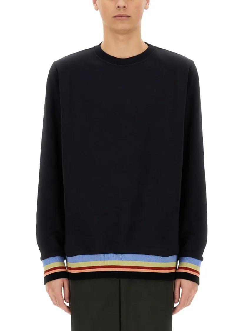 Thumbnail - Paul Smith - Signature Stripe Sweatshirt - Größe M - blau