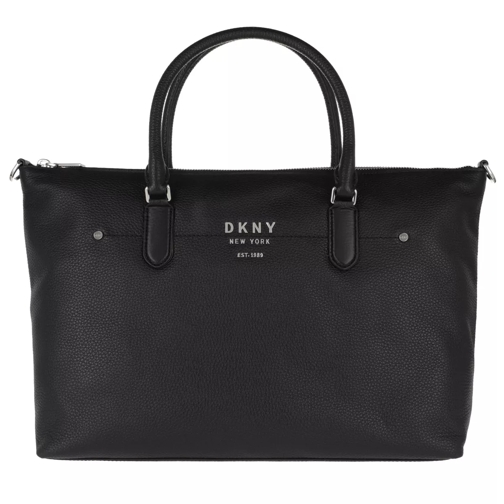 DKNY Erin Satchel Black/Silver Rymlig shoppingväska