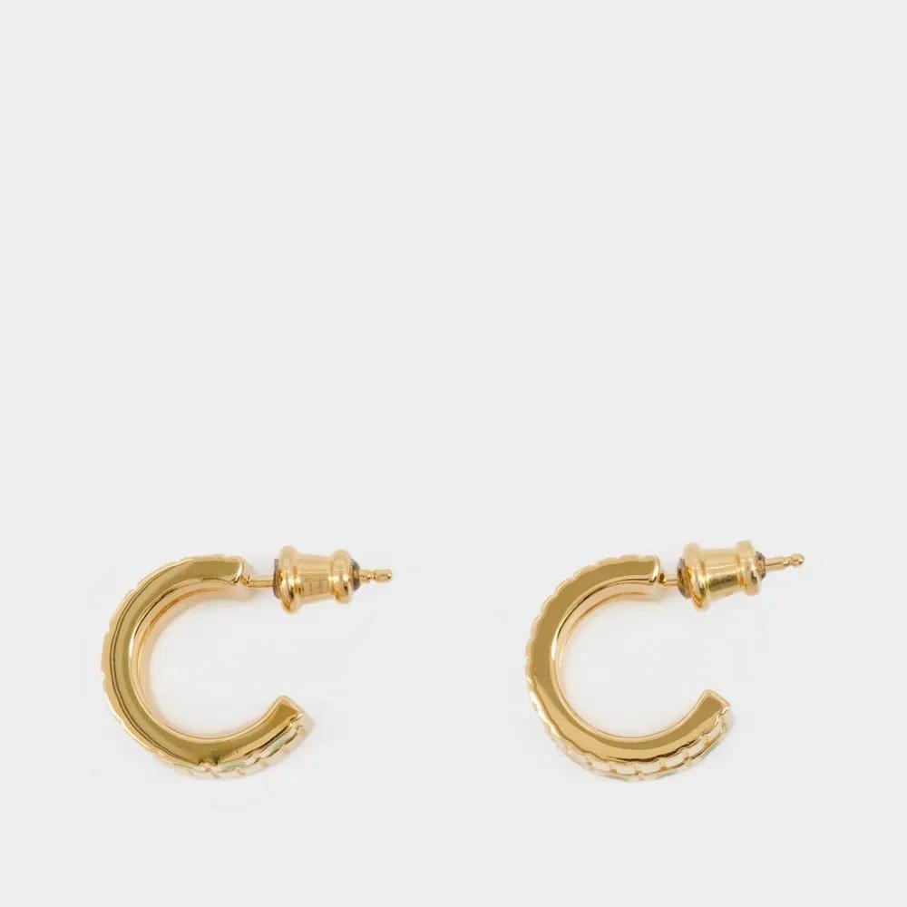 イヤリング Mini Slot Earring - Ivi - Green - Or Ivi Mini Slot Earring - Green - Or Gold | Oorsteker