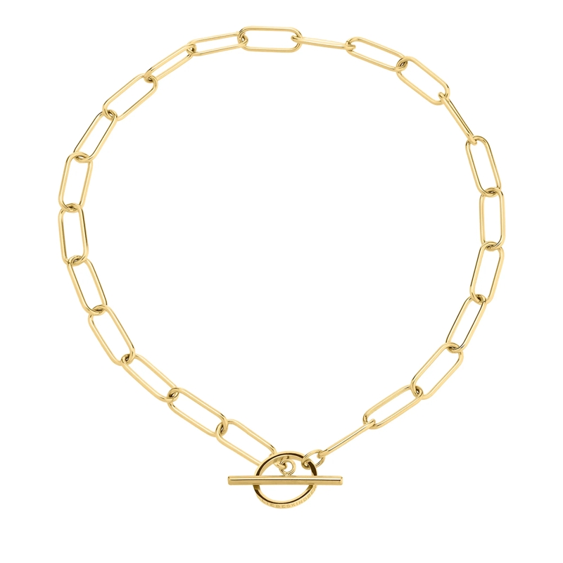 Liebeskind Berlin Mittellange Halskette Edelstahl The Short T-bar gold(Image 3)