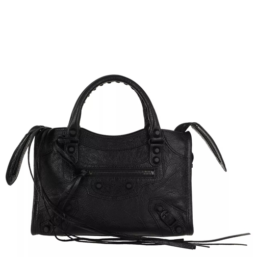 Balenciaga Classic City Arena Mini Handbag Leather Black Tote