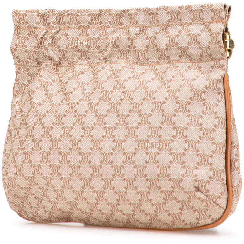 Celine Necessaire Macadam Canvas Pouch braun