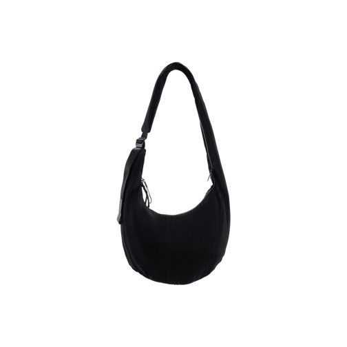 CÃ´te&Ciel Sac à bandoulière Hyco S Pleated Umhängetasche black black