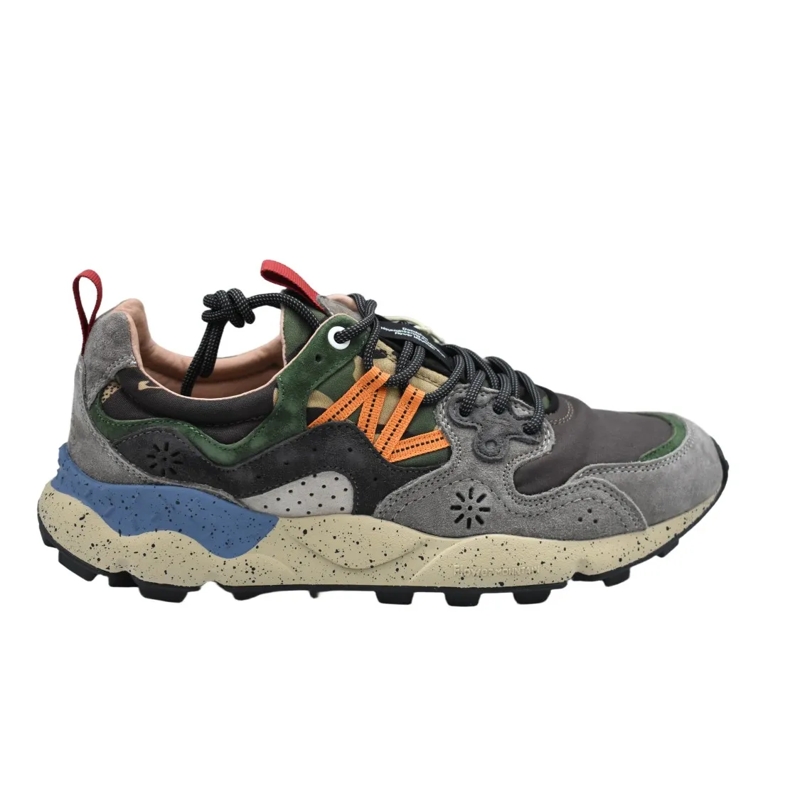 Flower Mountain Low-Top-Sneaker Low Shoes Grey-Anthracite-Black Grey