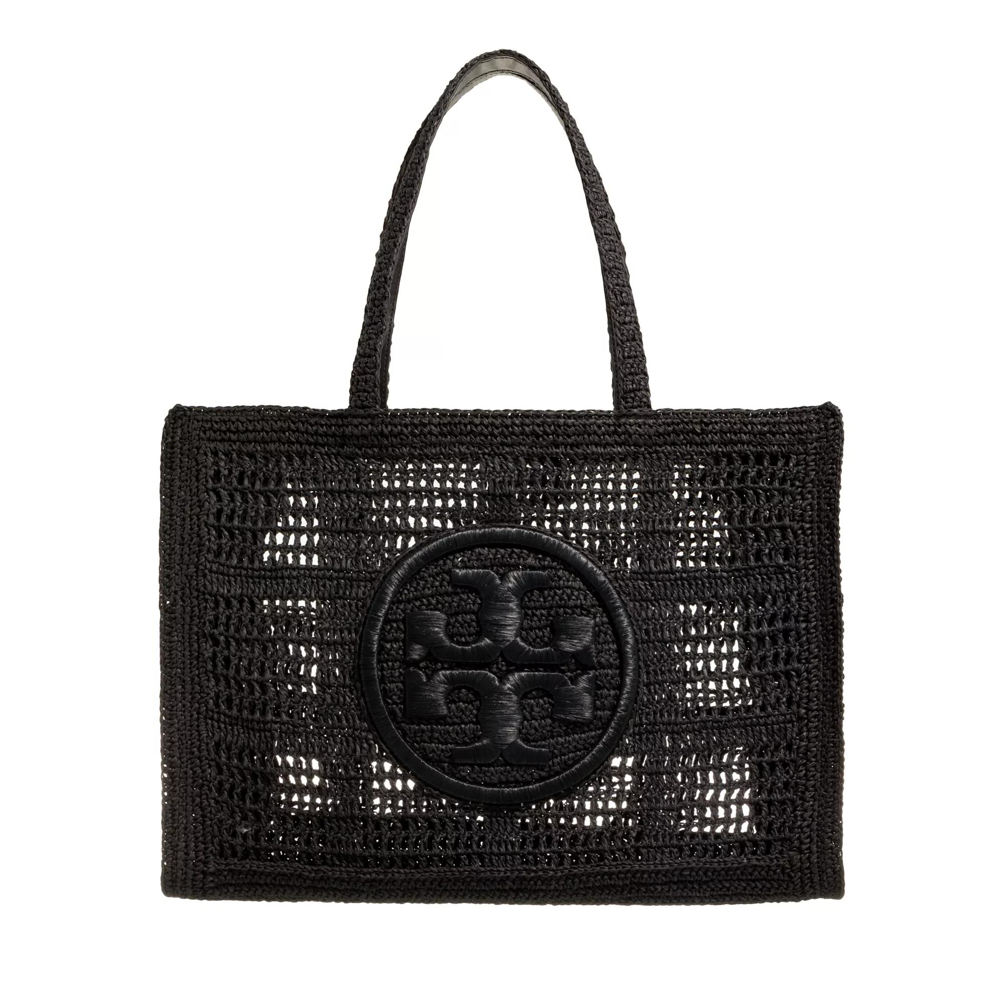 Tory Burch Tote - Ella Hand-Crocheted Large Tote - Gr. unisize - in Schwarz - für Damen