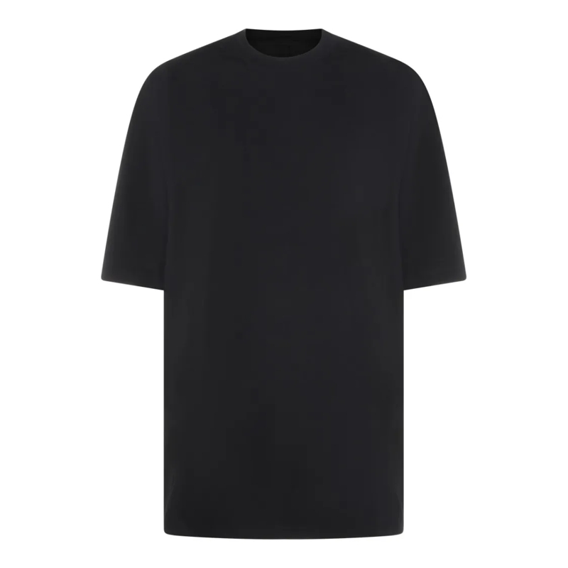 Rick Owens T-shirt Oversized Black Cotton T-Shirt Black