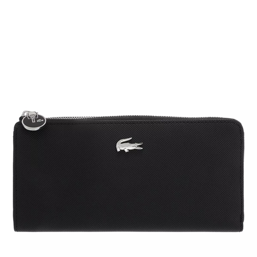 Lacoste Slim Zip Wallet Noir Continental Wallet