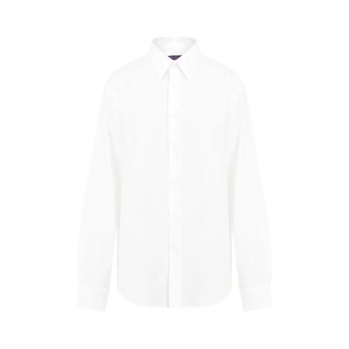 Ralph Lauren X Purple Label Hemden Harnk Ls Light Cream Cotton Shirt White