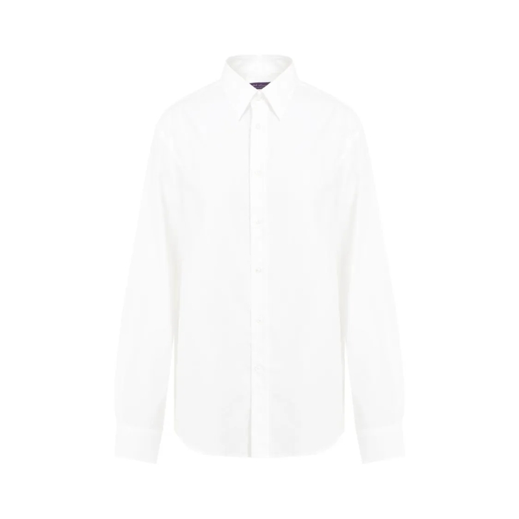 White cotton ralph lauren shirt sales