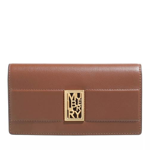 Mulberry Sadie Wallet Leather Tan Portemonnaie mit Überschlag