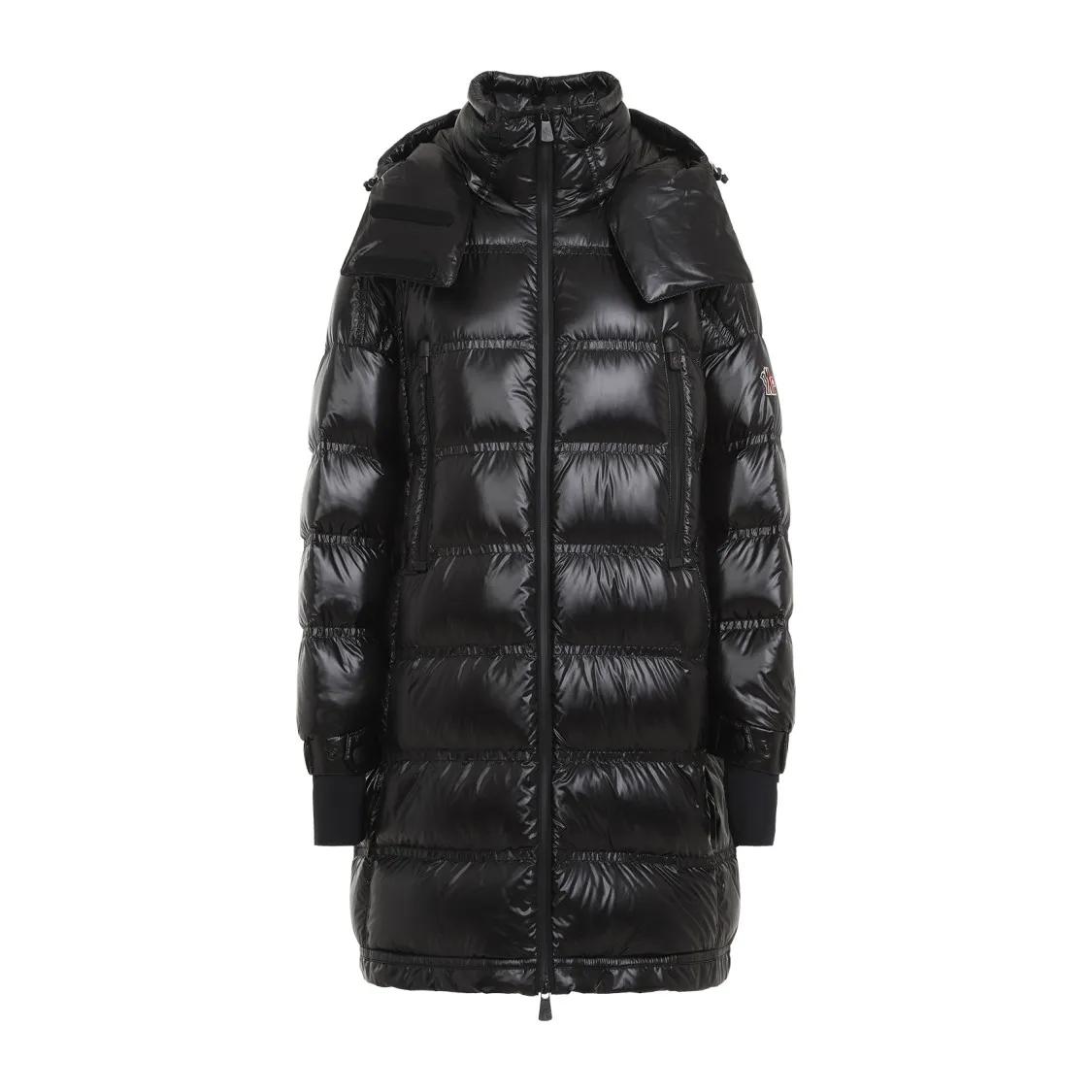 Moncler - Rochelairs Black Polyamide Long Parka - Größe 1 - schwarz