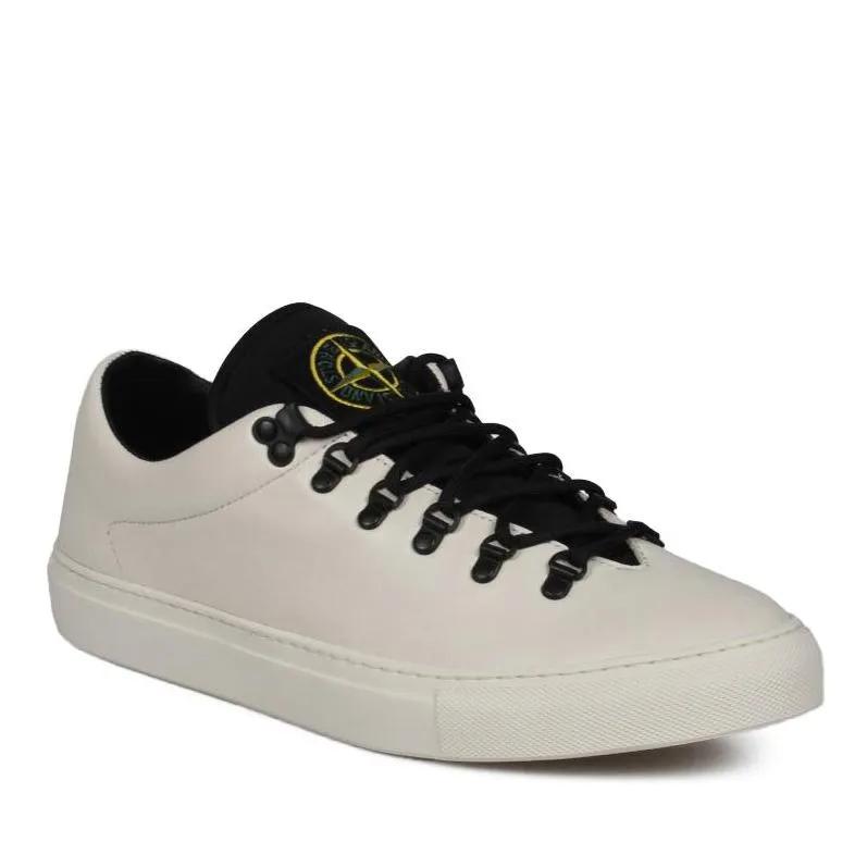 Stone Island Low-Top Sneaker - Leather Sneakers - Gr. 40 (EU) - in Weiß - für Damen