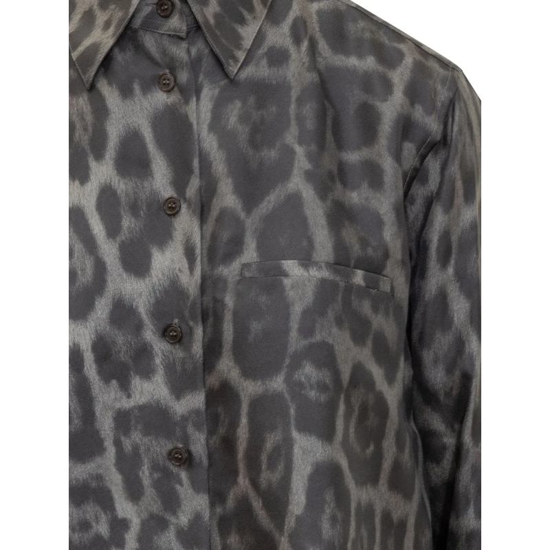 Stella McCartney Chemisier Camicia Stella McCartney dunkelgrau(Image 3)
