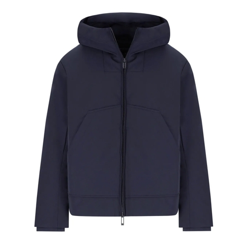 Emporio Armani Daunenjacken EMPORIO ARMANI MARINEBLAUE DAUNENJACKE MIT KAPUZE blau