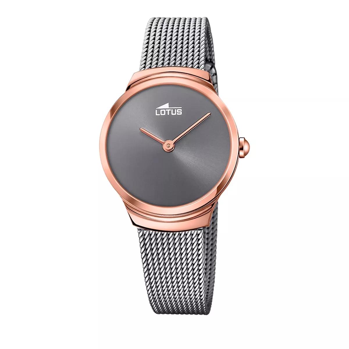 Lotus Uhr - Minimalist Stainless Steel Watch Bracelet - Gr. unisize - in Grau - für Damen