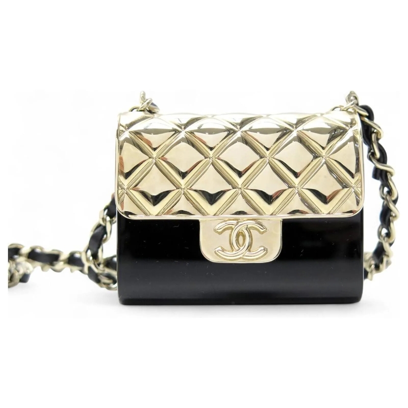 Chanel Mittellange Halskette NEUE SELTENE CHANEL VERFLECHTETE KETTE MIT TIMELES gold