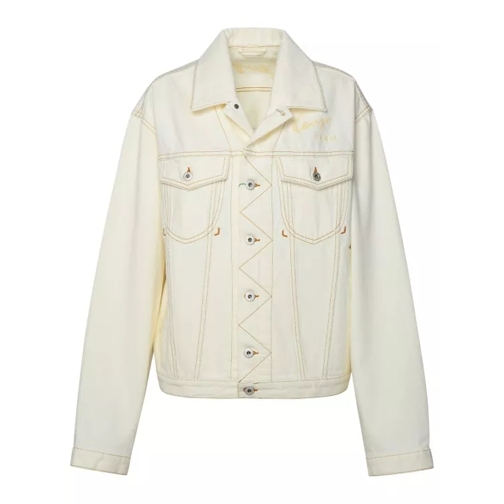 Kenzo Ivory Cotton Jacket White 