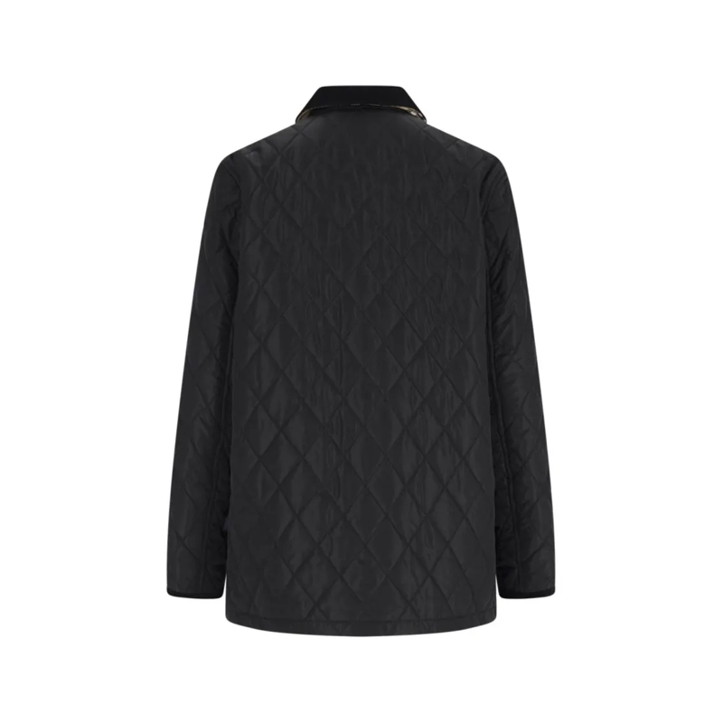 Burberry  Diamond Quilted Jacket, Black Nylon Black
