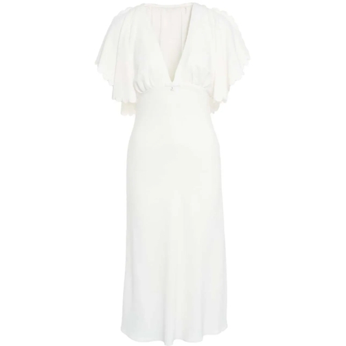 Elisabetta Franchi Robes midi Retro dress weiß
