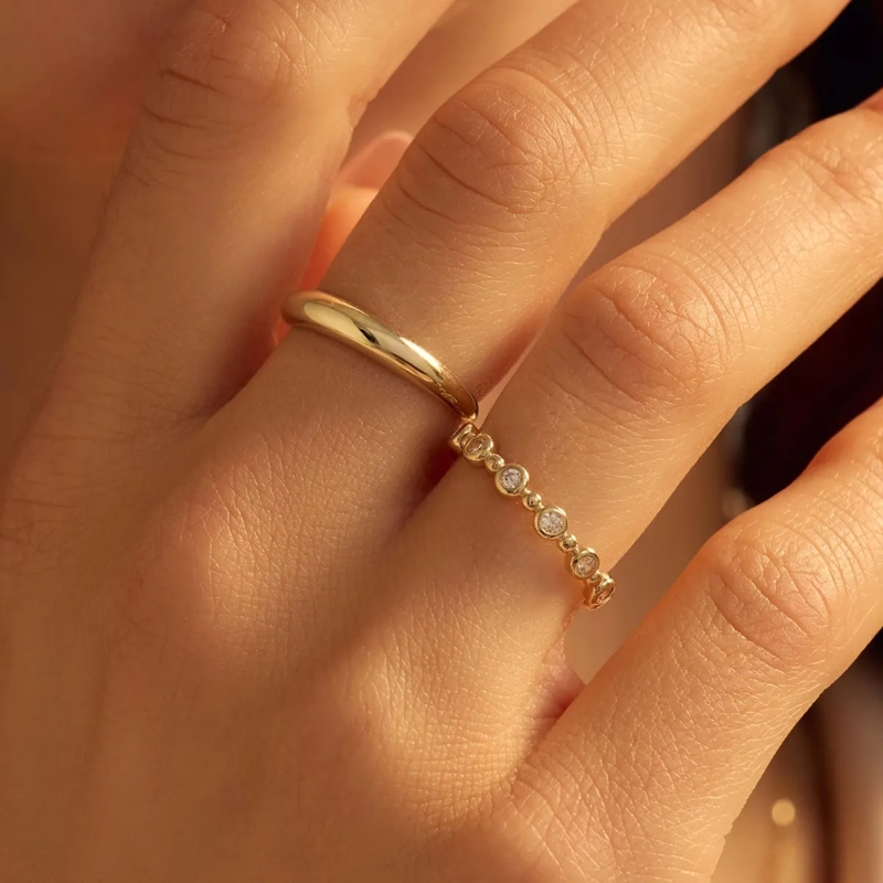 BELORO Ring Della Spiga Dome Ring Gold (Image 2)