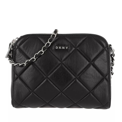 DKNY Barbara Zip Crossbody Bag Black/Silver Crossbody Bag