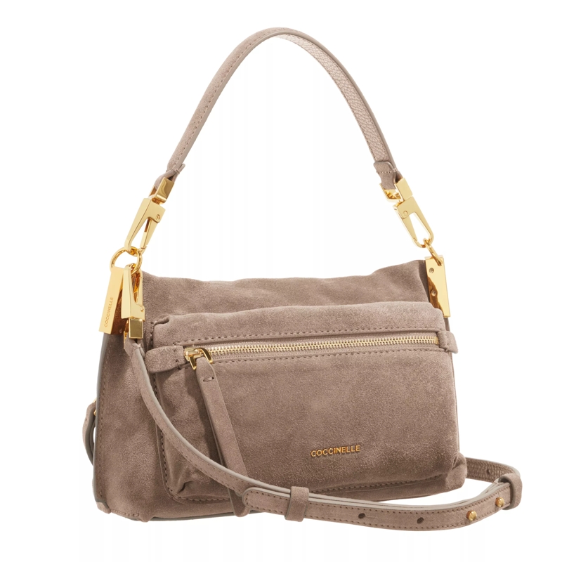 Coccinelle Crossbody Bag Hyle Suede Warm Taupe(Image 4)