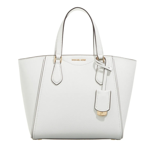 MICHAEL Michael Kors Taryn Small Conv Tz Tote Crossbody Optic White Shoppingväska