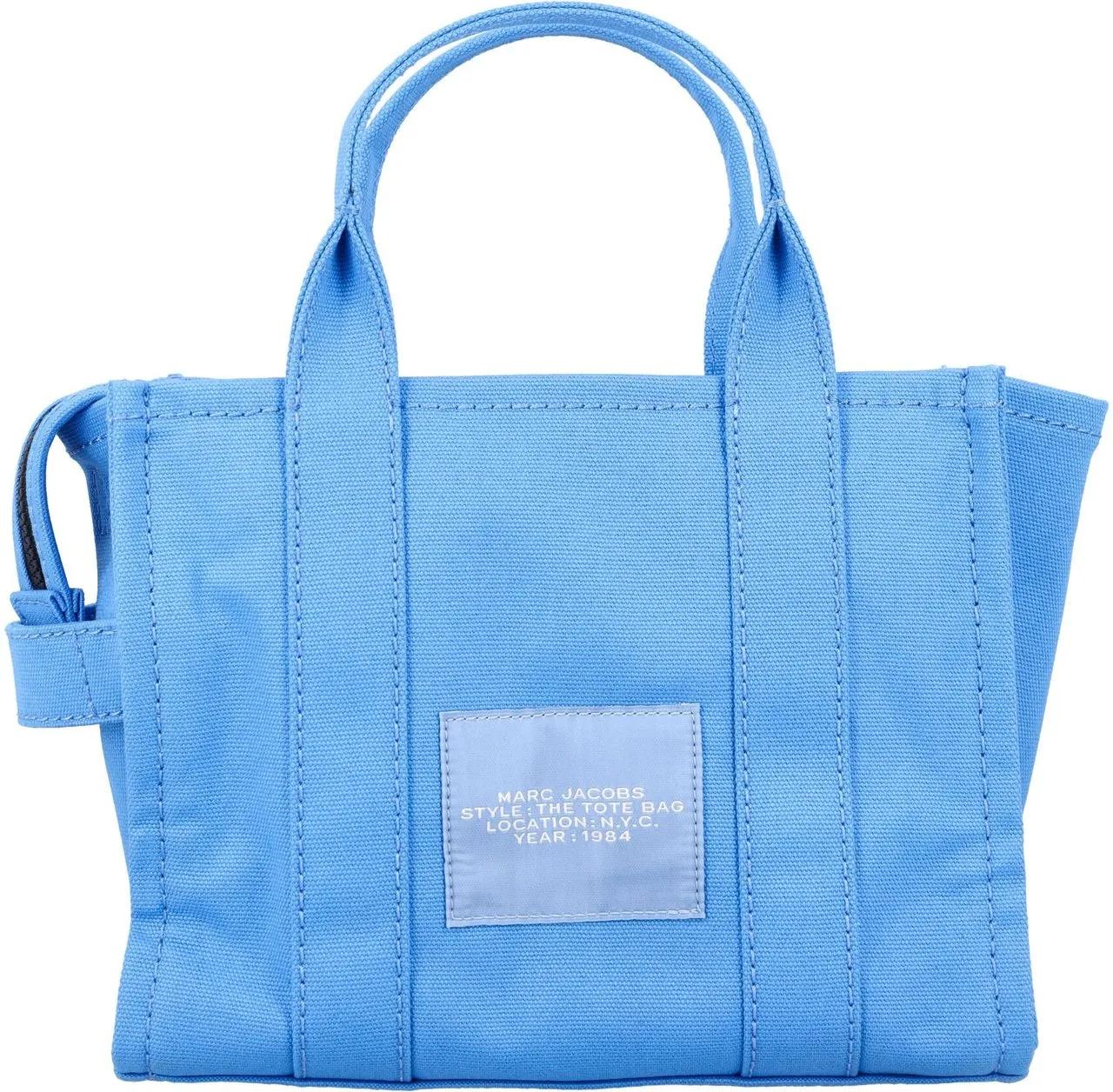 Marc Jacobs Shoppers & Totes The Small Tote Cotton Blue in blauw