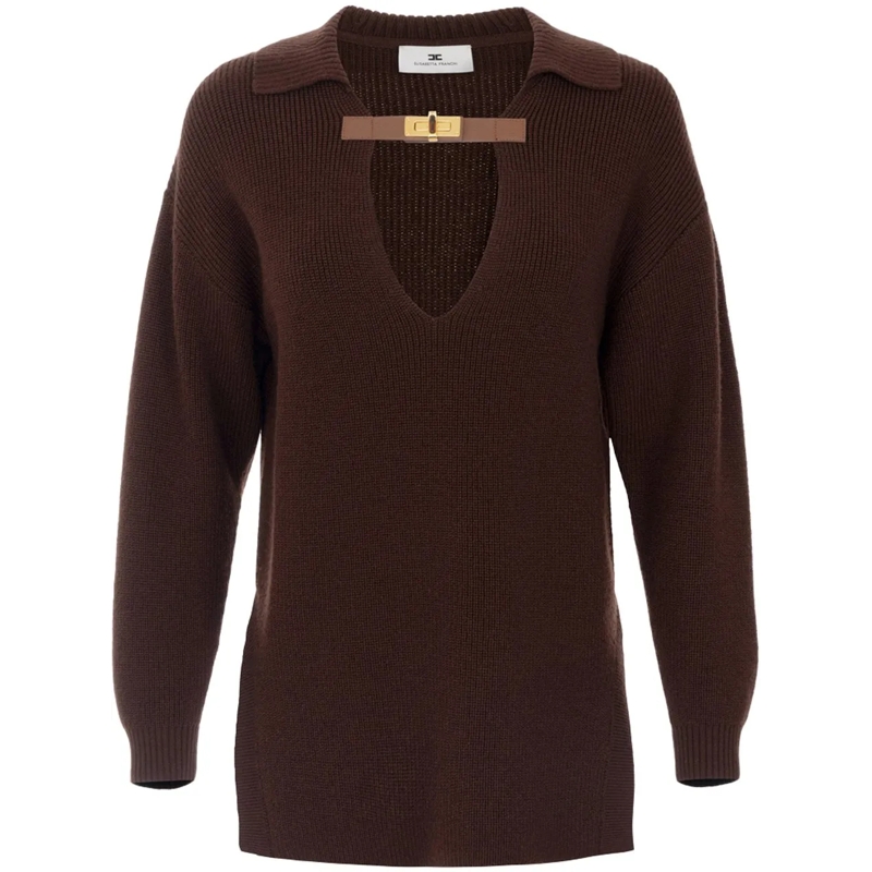 Elisabetta Franchi  Sweaters Coffee braun
