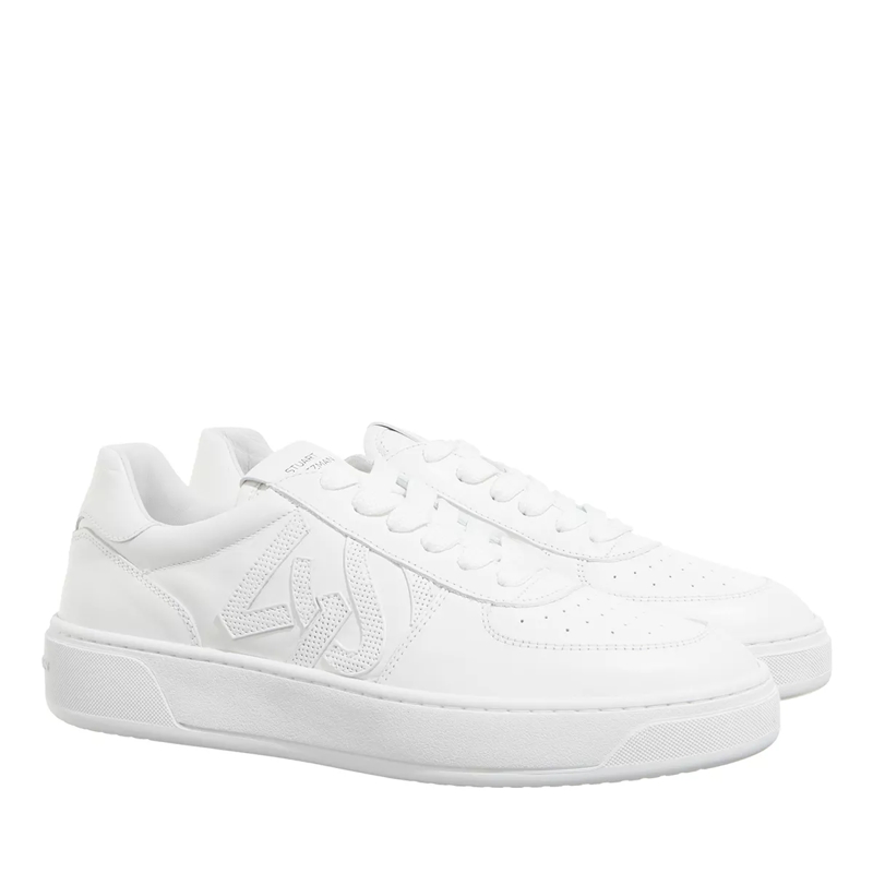 Stuart Weitzman Lage-top sneaker SW COURTSIDE MONOGRAM SNEAKER White