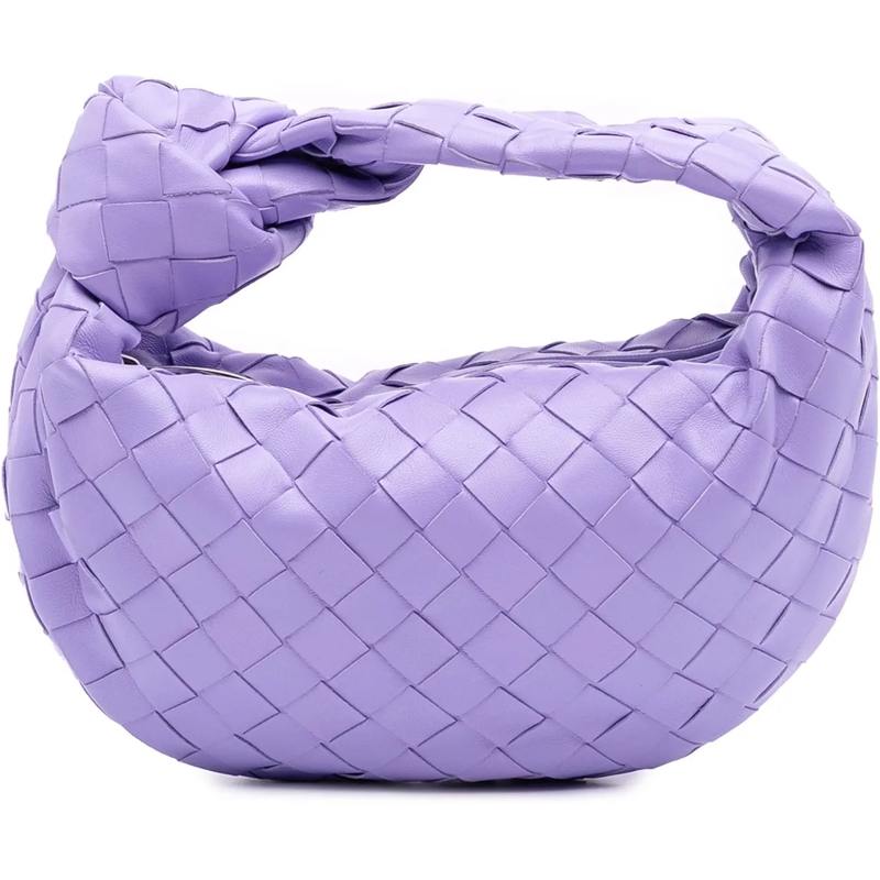 Bottega Veneta Schultertasche Mini Nappa Intrecciato Jodie lila