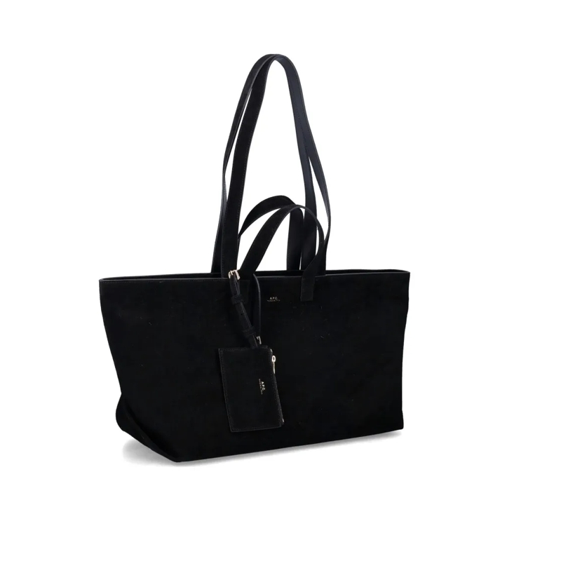 A.P.C. Tote Le Drummer Suede Bag Black(Image 2)