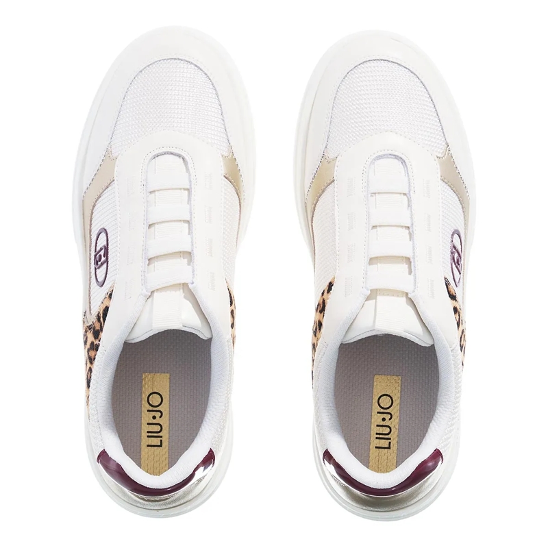 LIU JO Low-Top-Sneaker Me 05 Milk/Leopard/Light Gold(Image 6)