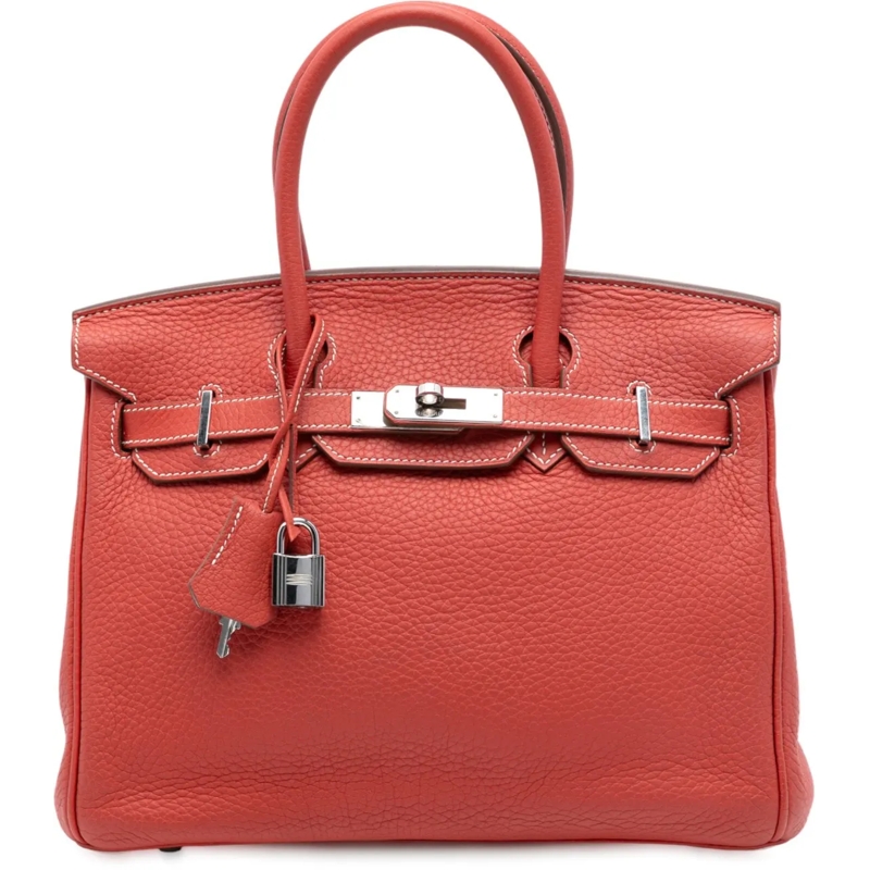 Hermès Tote Limited Edition Togo Birkin Retourne 30 Eclat rot