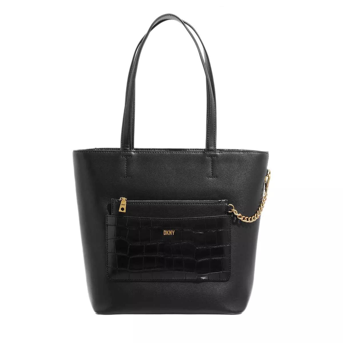 Dkny black discount logo tote bag