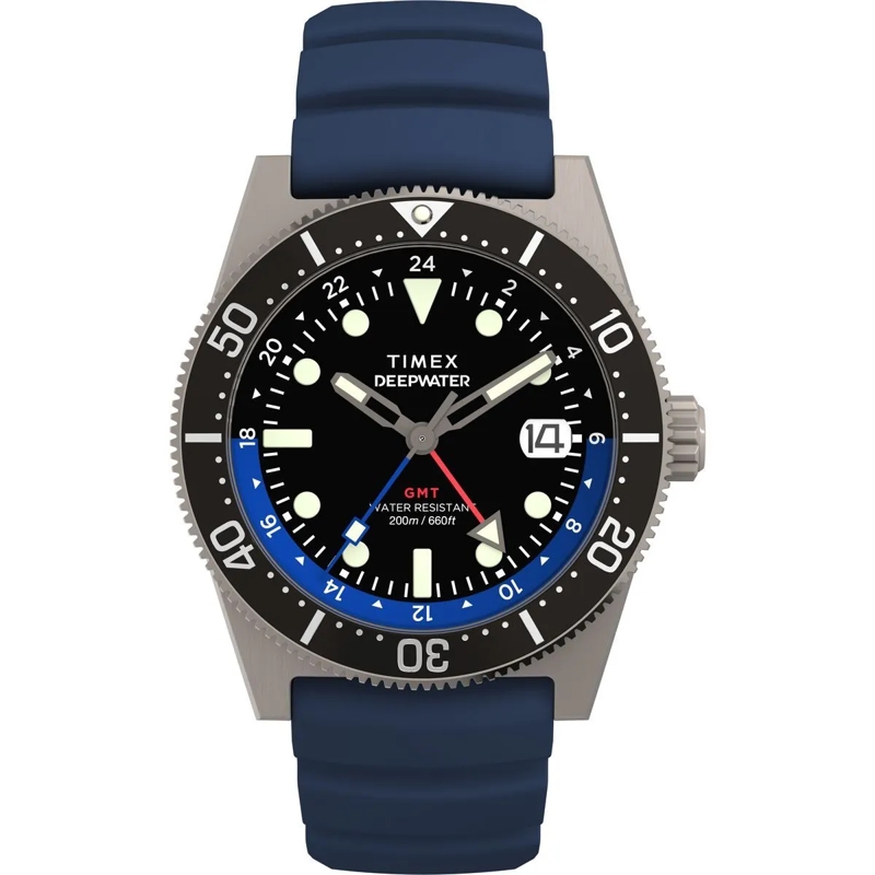 Timex Automatikuhr Quarz-Analoguhr Deepwater Reef 200 Gmt blau(Image 7)